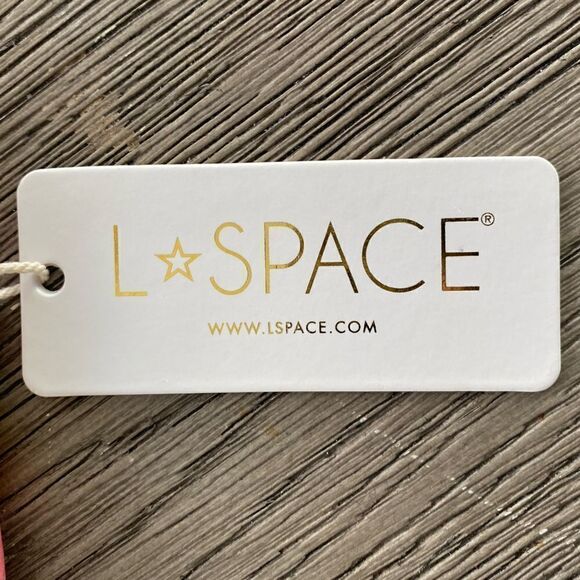 L*Space Pink/Orange Bandera Tie Crop Top Swimsuit Coverup. Size Small. New! NWT - Picture 8 of 9